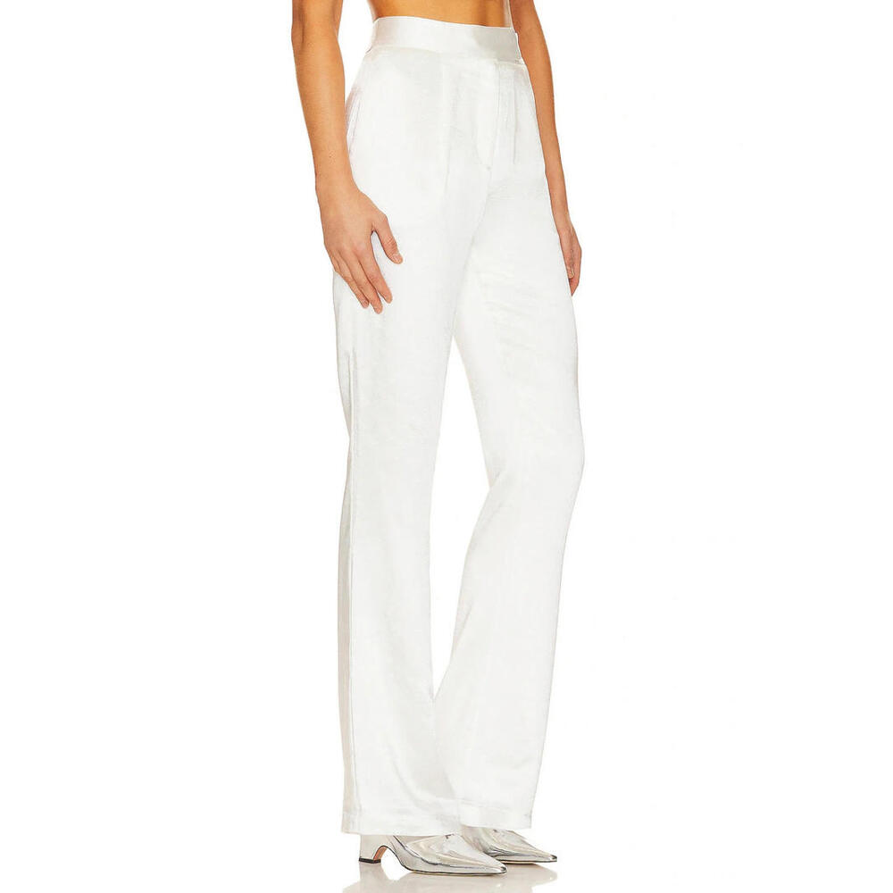 Lovers + Friends Tasha white satin pants size XL NWT $198 msrp